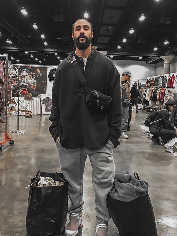 Fog Stack Main Line Essentials Sixth Season Henry Collar Pullover Long-Sleeve High Street Fashion Loose Sweatshirt