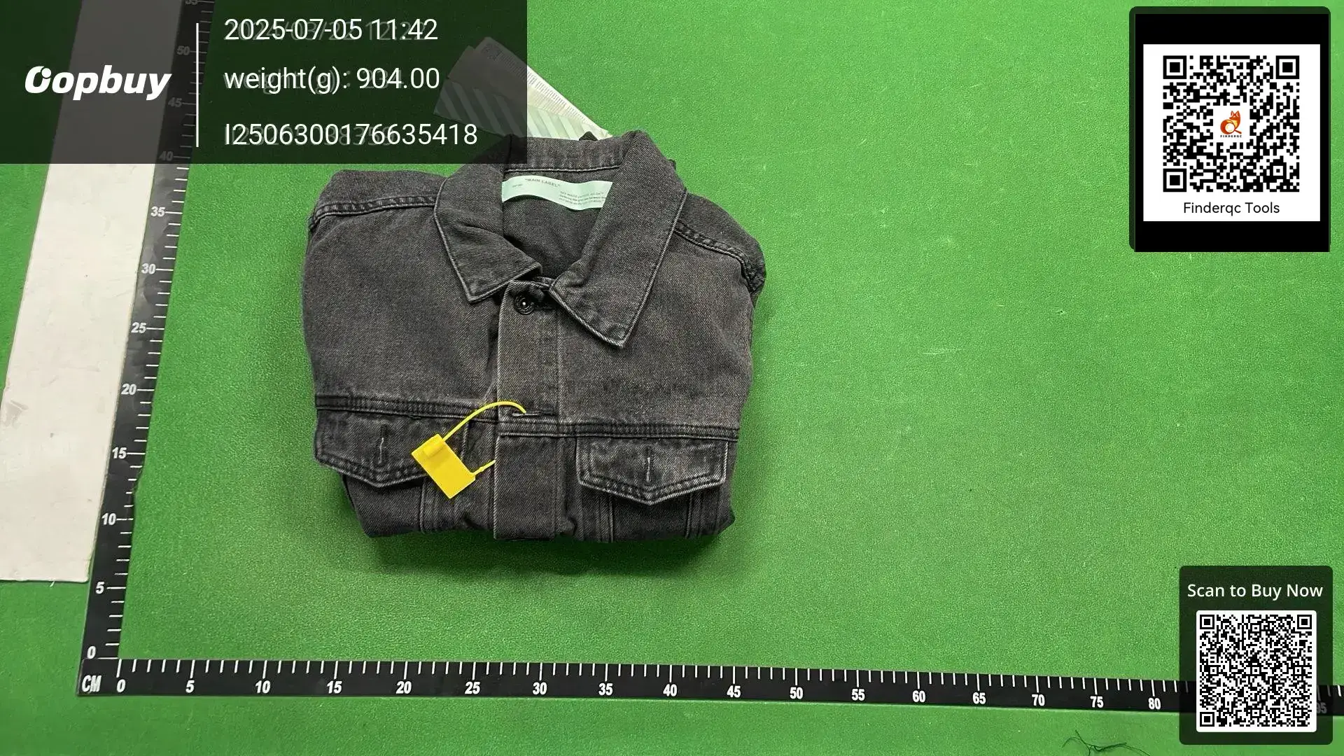 2024 Spring and Autumn New OW Monet Oil Painting Fake Two-piece Denim Jacket Coat for Men and Women with One Batch