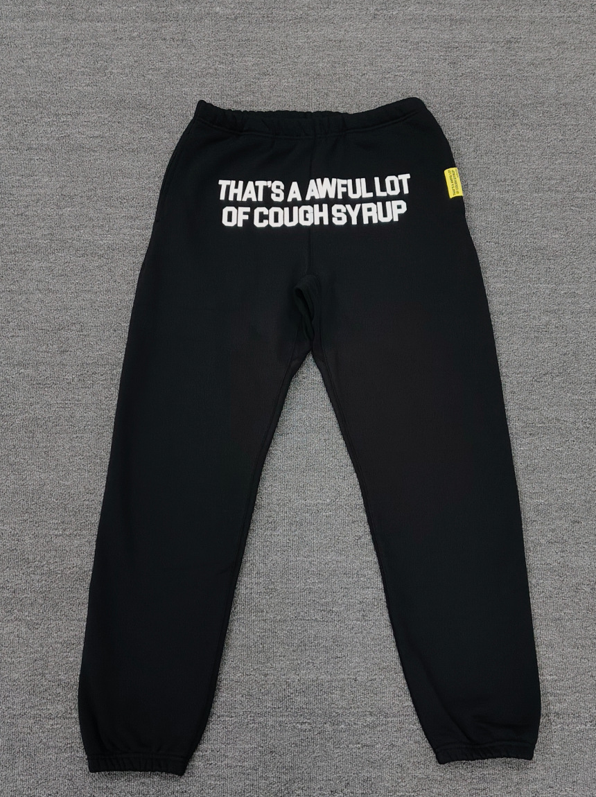 That's a Awful Lot of Cough Syrup Cross-Border Letter Print Loose Casual Pants for Men