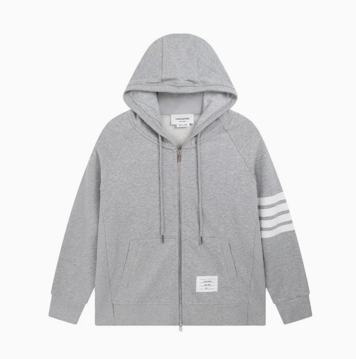 Thom Browne 4-Bar Stripe Zip Hoodie Foto QC de WEIDIAN na Qualit.ly