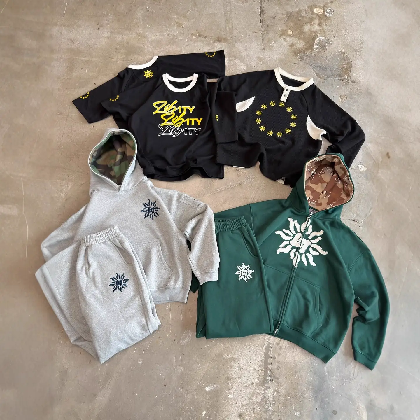 European and American Wholesale Personalized Printed Zipper Hooded Sweatshirt High Street Hip-Hop 2025 Retro Loose Casual Trendy Jacket