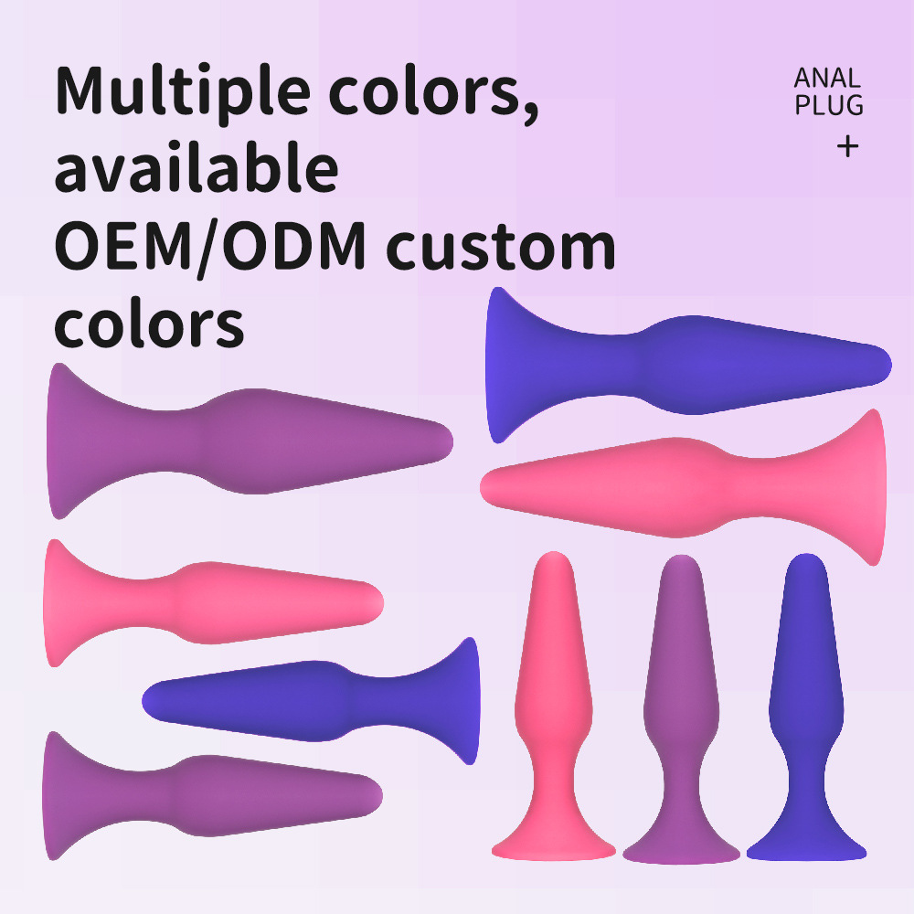 Silicone Anal Plug Sex Toy, Anus Stimulation, Large, Medium and Small Set, Anal Dilator, Adult Products, Anus Toy