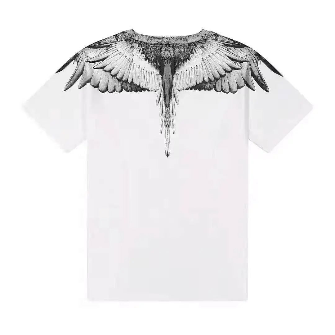 Authentic Marcelo Mb Wing Short-Sleeve T-Shirt for Men and Women, Couple's Clothing, Classic Trendy Brand, Half-Sleeve, Overseas