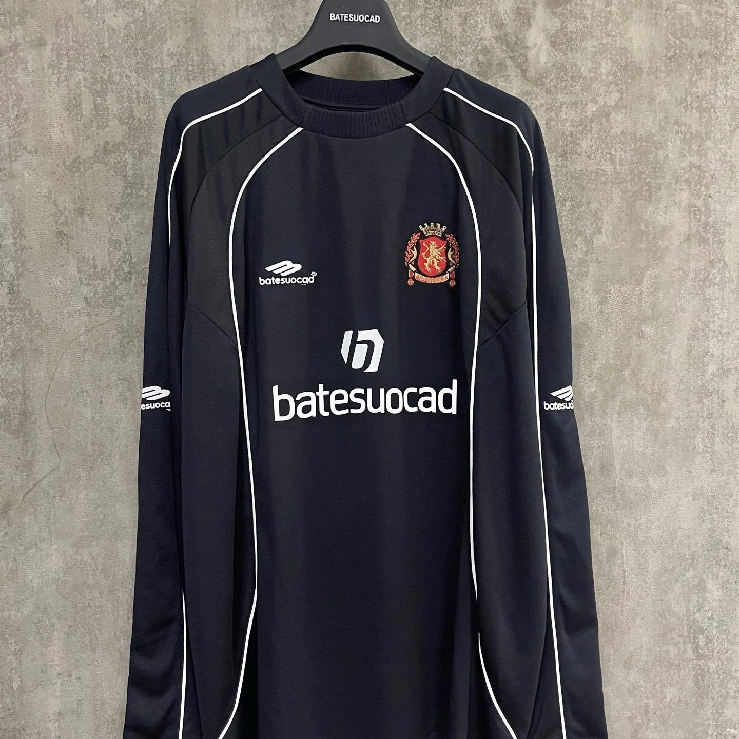 BATESUOCAD 25s autumn/winter 3B letter embroidered jersey Manchester United long sleeved T-shirt for men and women couple base shirt trend