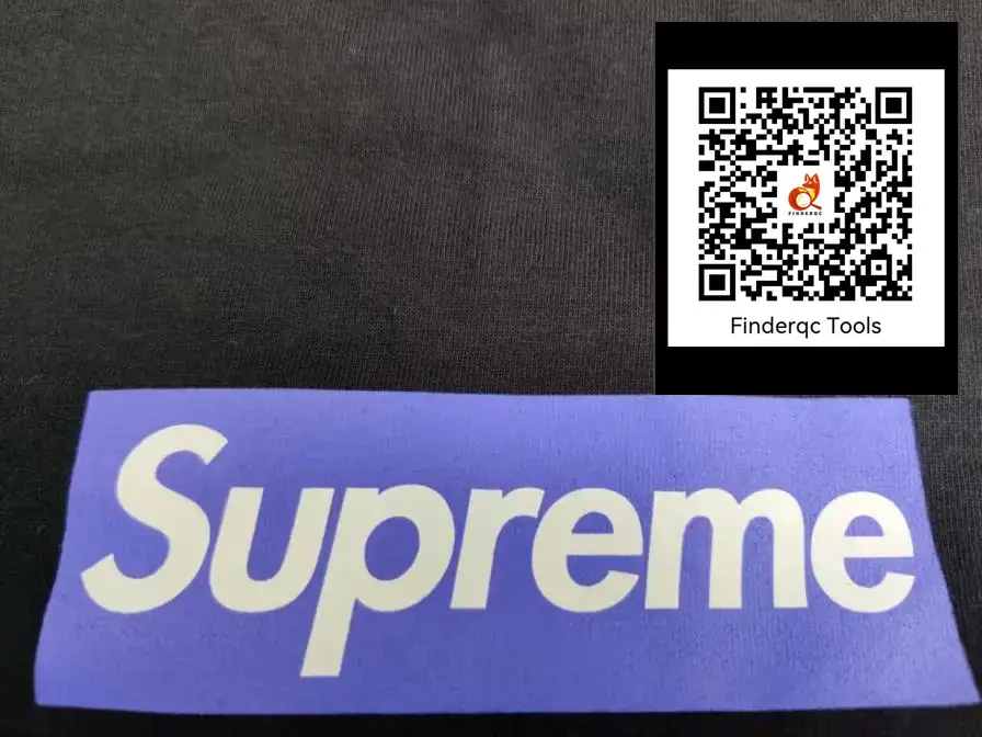 Supreme Box Logo Tee Purple on Black