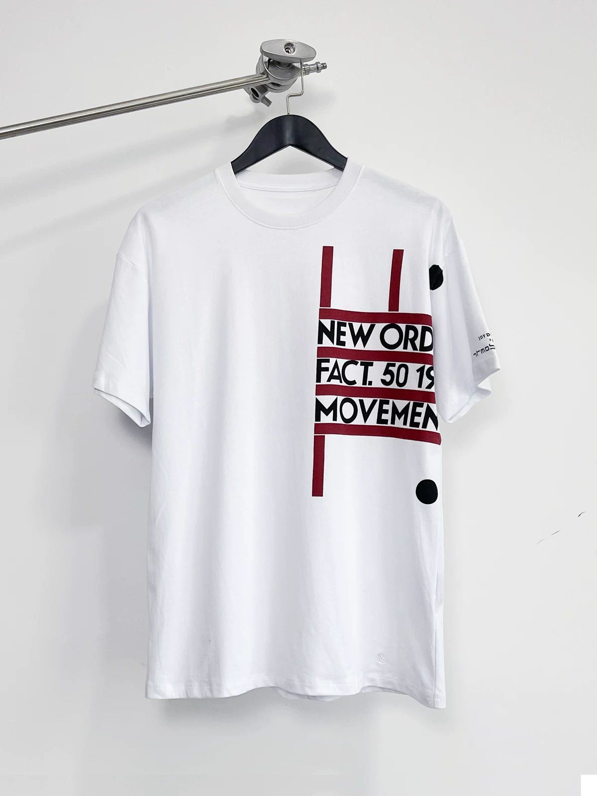 [in Stock] Raf Simons 18Ss New Order Rose Floral Loose Print ins Unisex Short Sleeve
