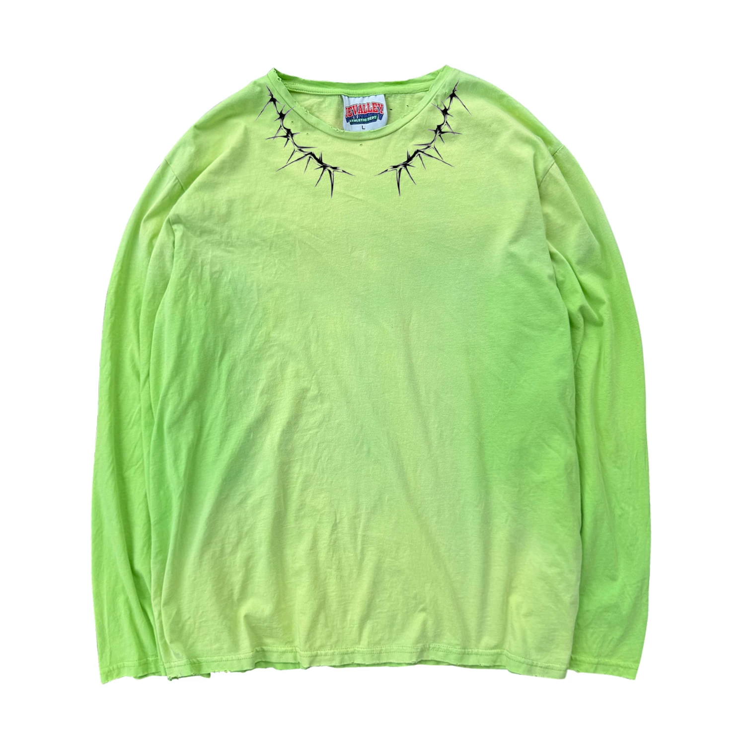 Shibu SHIBU niche subculture visual collar necklace chic subculture dopamine long sleeved T-shirt