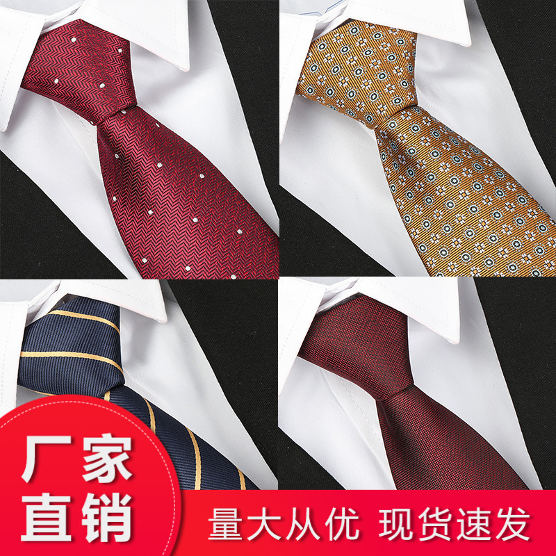 Tie men's formal wear business zipper professional wedding bridegroom Korean style zipper hand tie