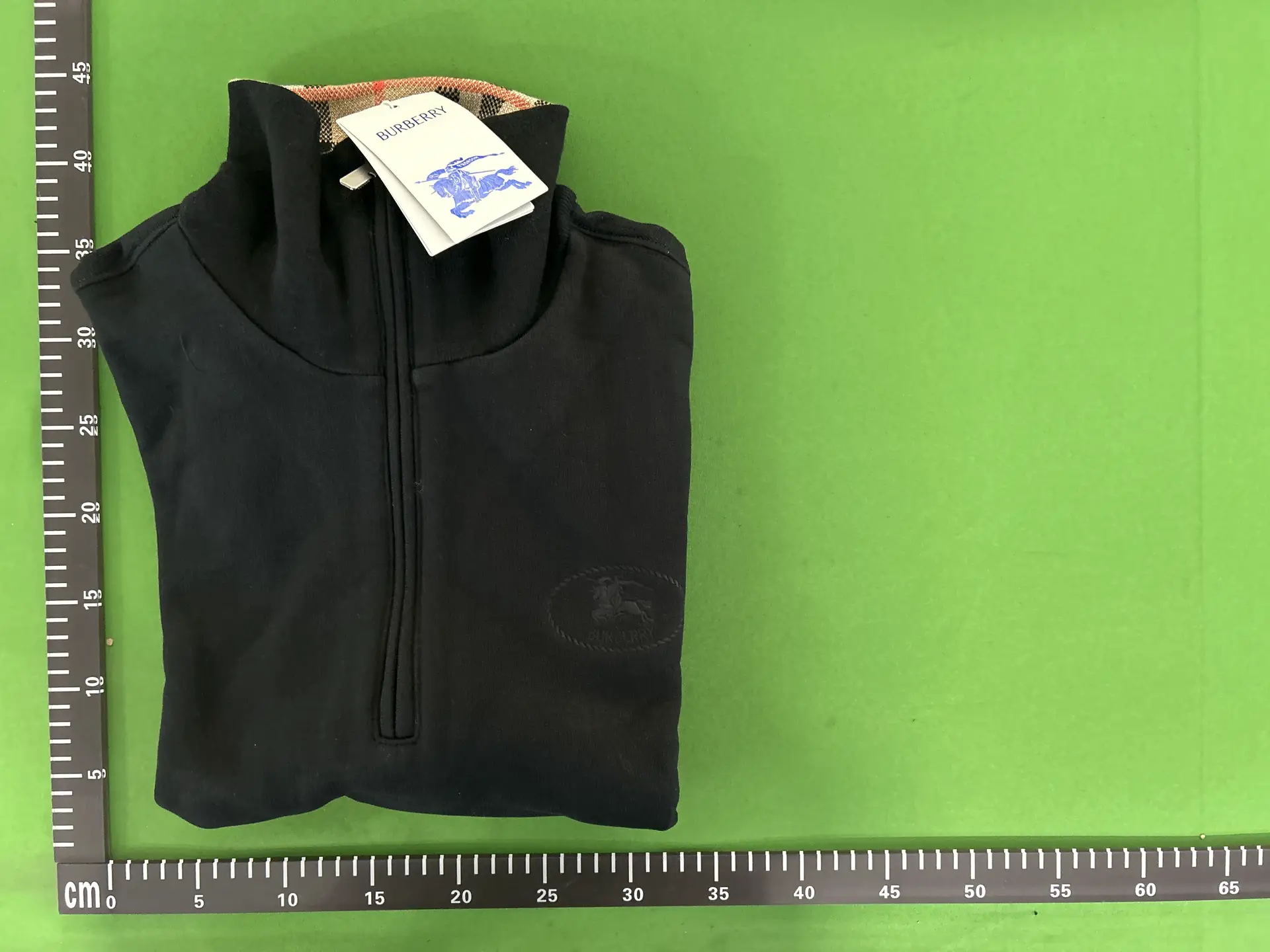 Burberry half zip hoodie