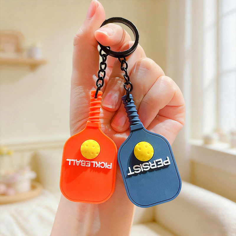 Dopamine Racket Keychain Pickleball Sports Tennis Badminton Table Tennis Pendant Bag Keychain