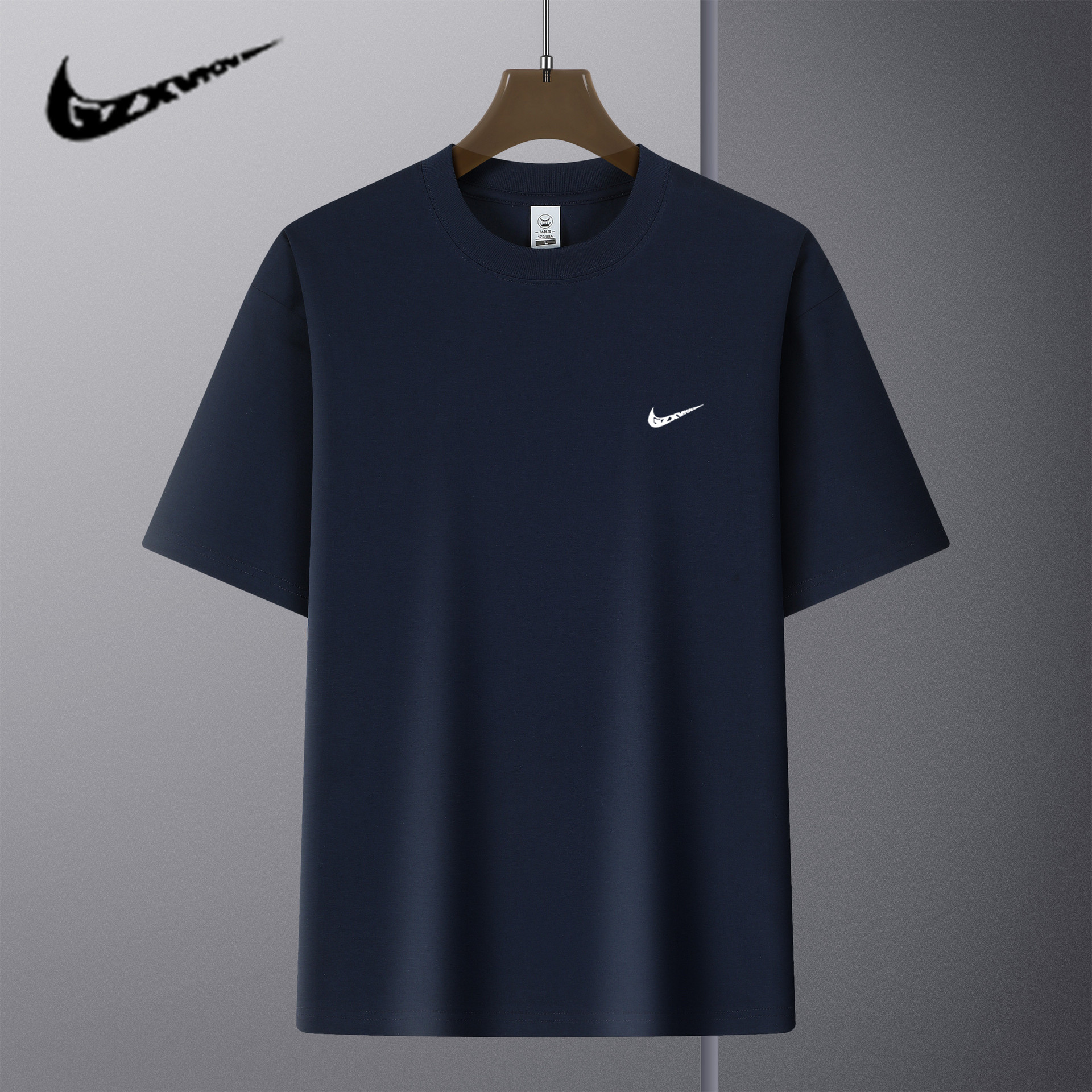 Nike Men's White Swoosh T-Shirt
