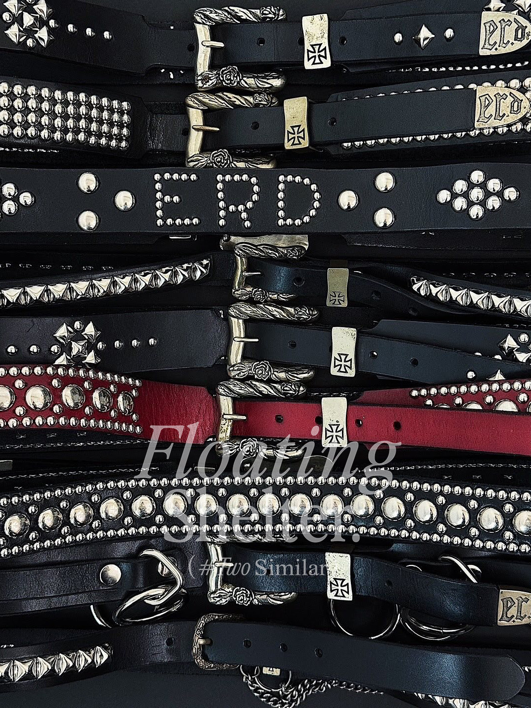 【Erd Belt Collection】Melancholic Rich Second-Generation Inheritance Style Rose-Shaped Punk Rock Studded Multi-Style Belts