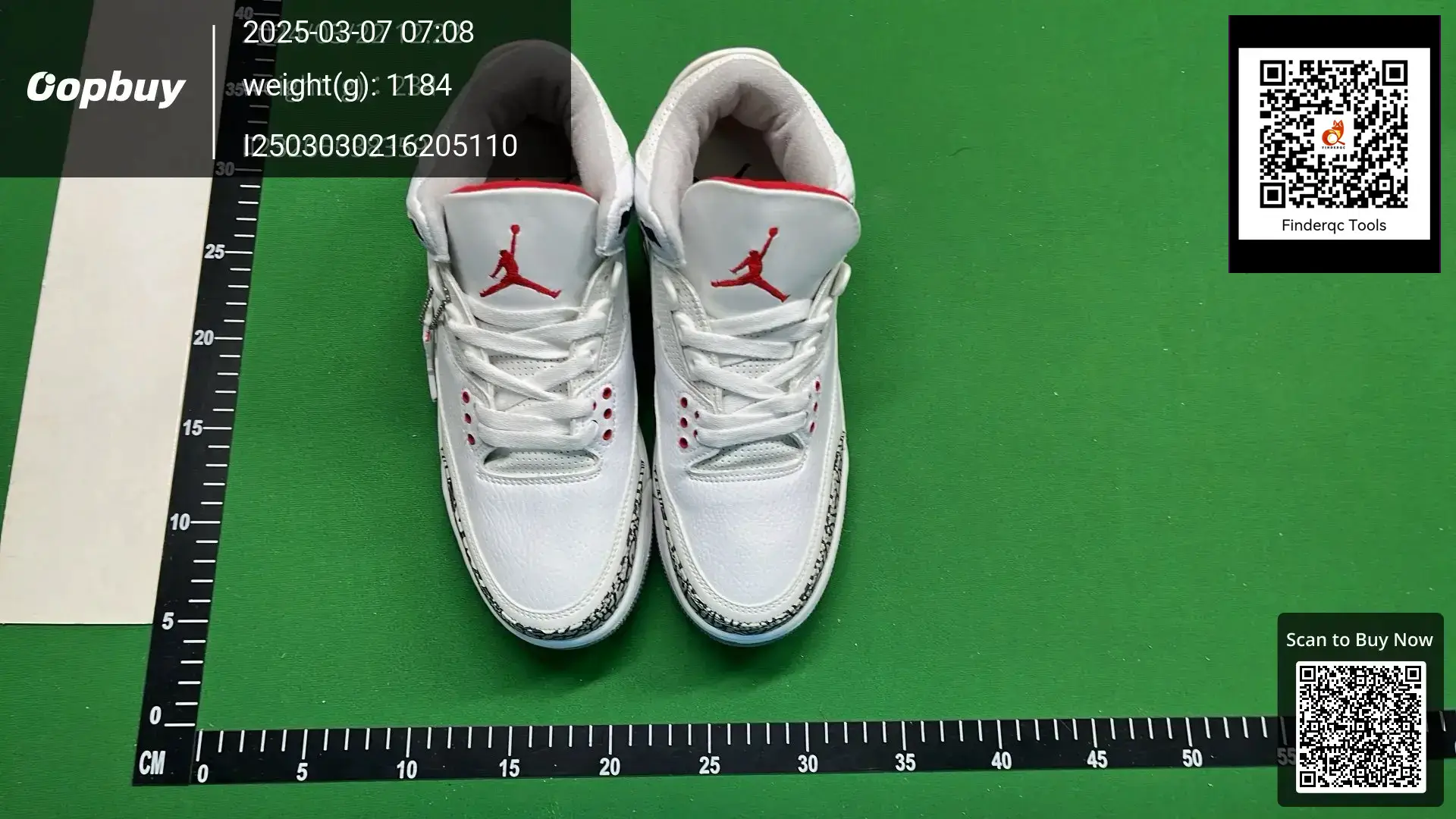 Jordan 3 OG White Red