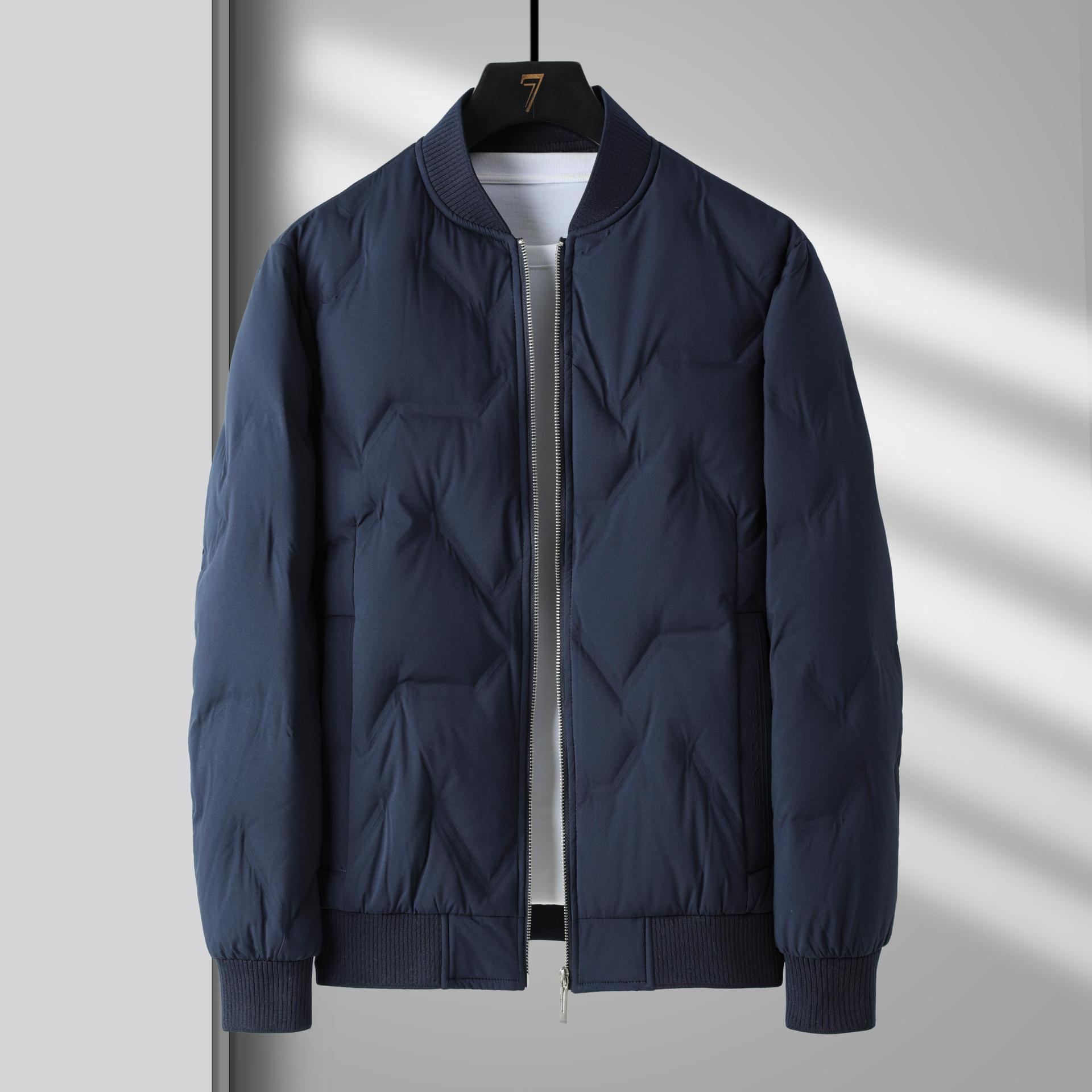 Factory direct GB 90 duck down winter men's fashion casual thin warm baseball collar jacket coat down