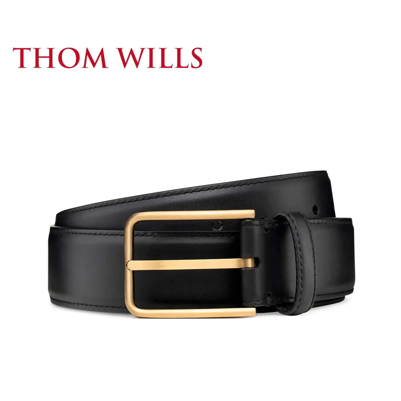 Thomwills Men Belt 2025 New arrival First Layer Pure Cowhide Business Formal Pin Buckle Casual Belt Men's