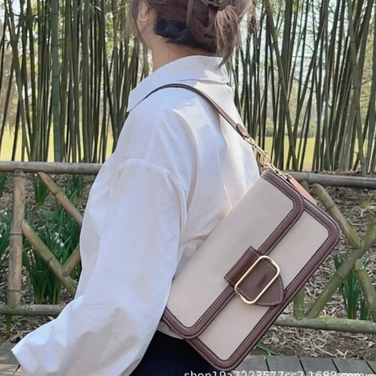 Coco morgan spring new underarm single shoulder baguette bag presbyette flap chain small square bag messenger bag