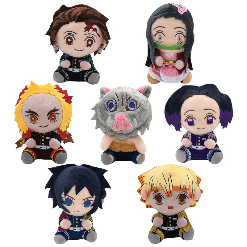Cross-border New Japanese Animation Ghost Extermination Blade Plush Doll Tanzhi Lang You Bean Game Surrounding Children's Doll