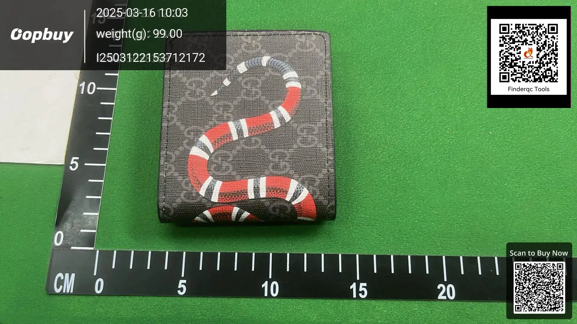 Gucci Kingsnake Bi-Fold Wallet