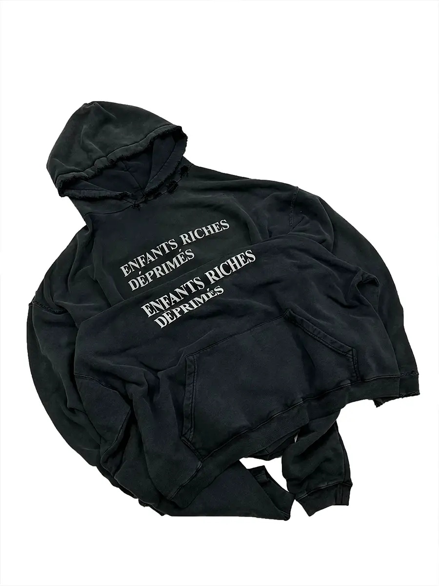 2025 New arrival ERD melancholy rich second generation American style Trendy Fall and winter men's Couple thin Loose hooded Sweatshirt