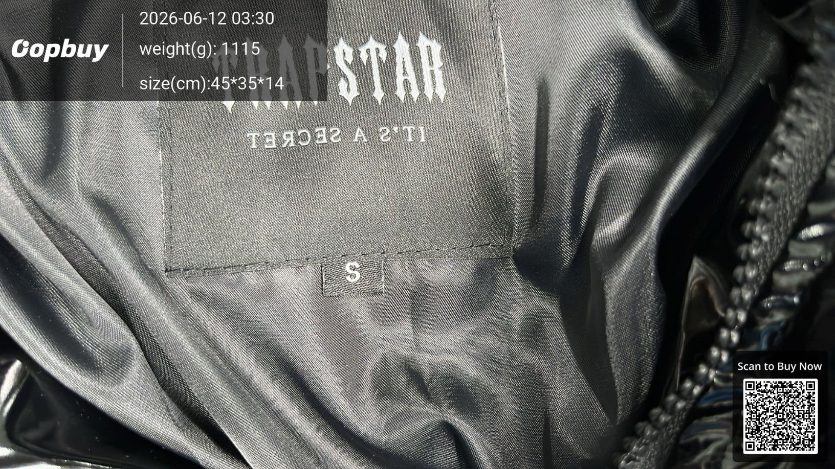 trapstar Couple Dress Down Cotton-padded Jacket Vintage Vertical Collar Glossy Simple Letter Small Label Embroidered Cotton-padded Jacket Thick Jacket QC