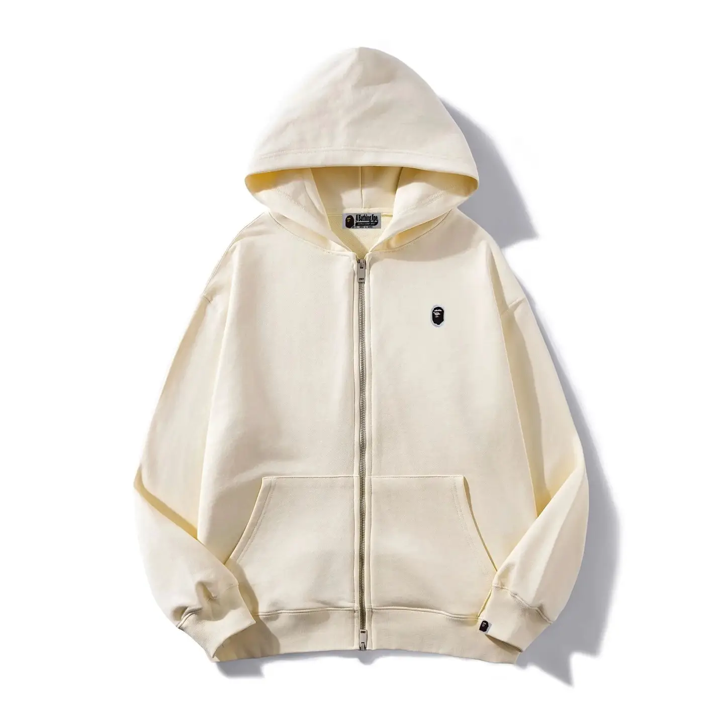 BAP Hoodie Ape Head Small Logo Zipper Hooded Jacket