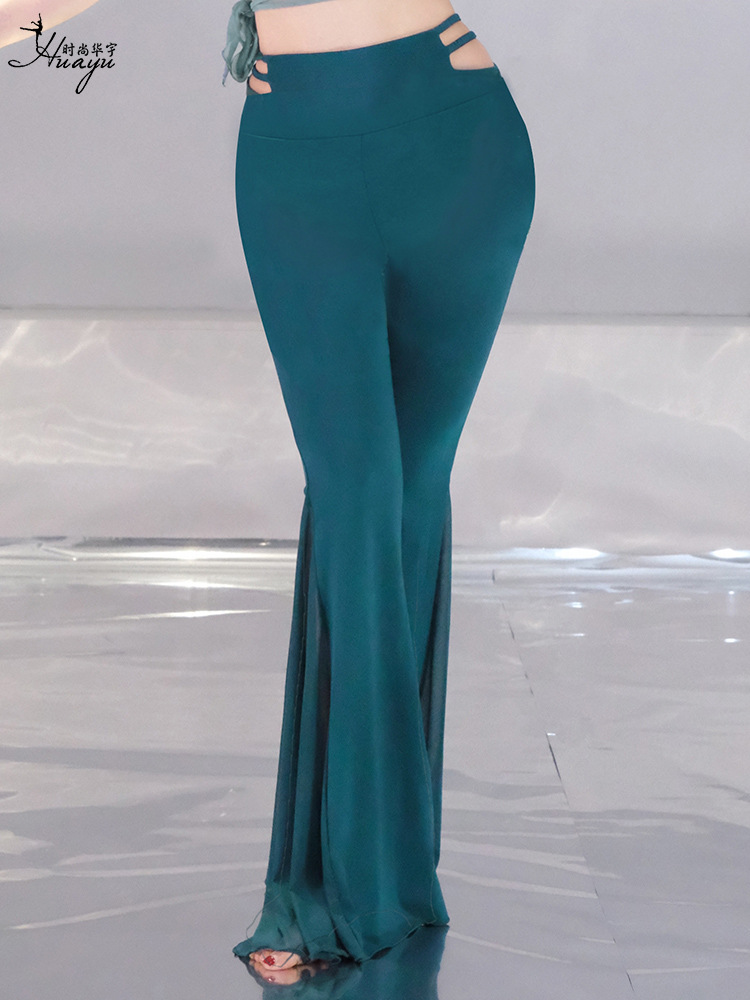 Belly Dance Pants 2026 New Style Dance Wear Practice Flared Pants Oriental Dance Practice Outfit Performance Outfit Slim-Fit Long Pants