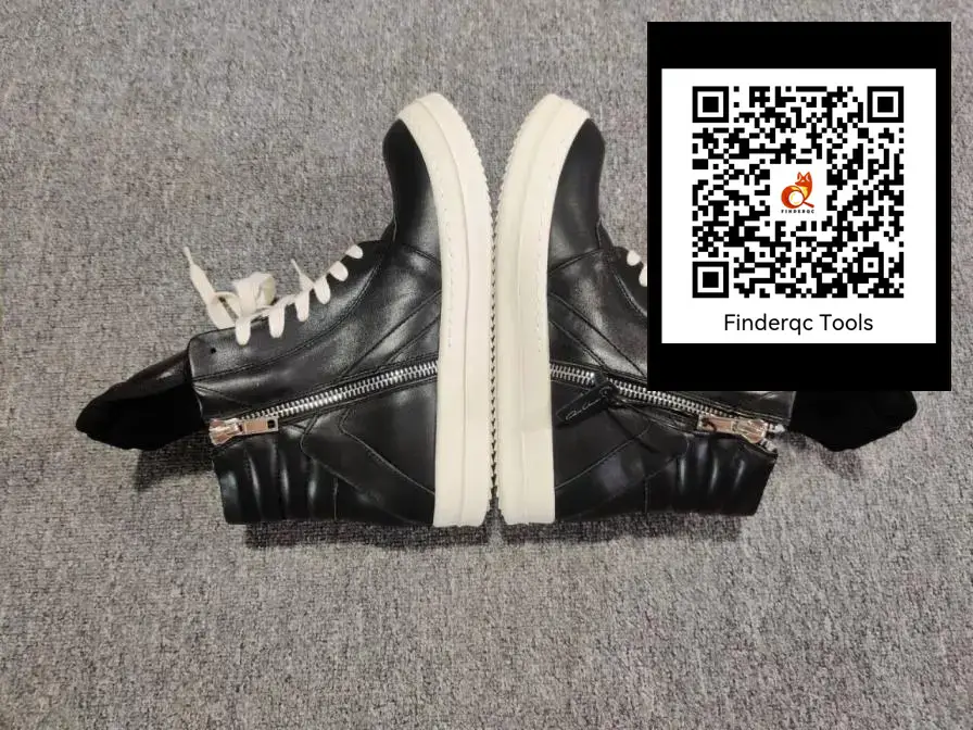 European Trendy High-Top Shoes for Men, Black and White Ro Fabled, Inverted Triangle Thick Shoelaces, Casual Shoes, Height-Increasing Genuine Leather Boots