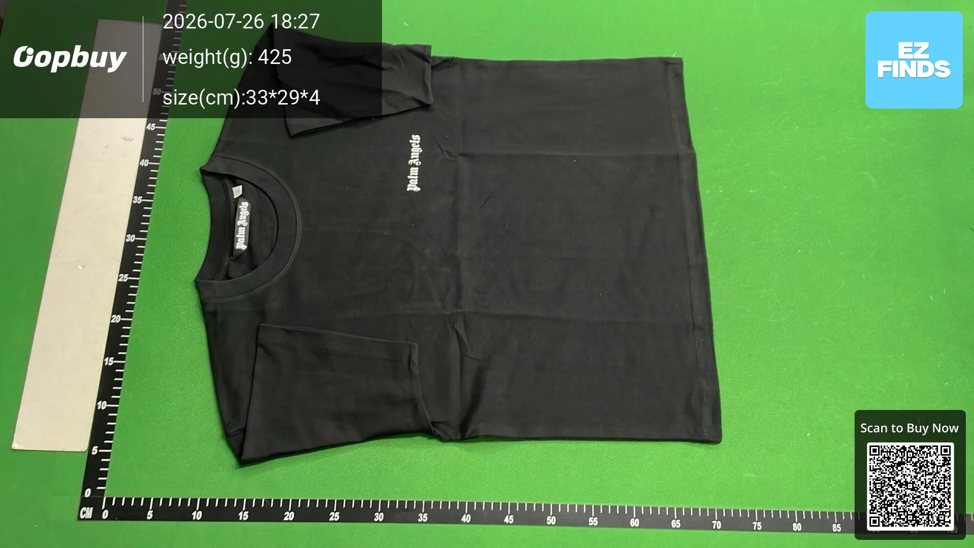 Palm Palm Angel Angels Short-sleeved 23SS Summer Trendy Brand Loose Casual T-shirt for Men and Women Cross-border — QC-foto 2