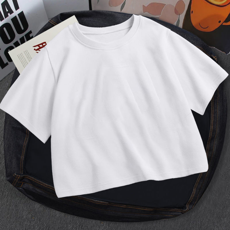 Spot European and American Cross-Border DIY Summer Y2K Short-Sleeved Women's T-Shirt Sexy Wholesale - Can Be Accepted with Pictures and Printed Hot Diamonds