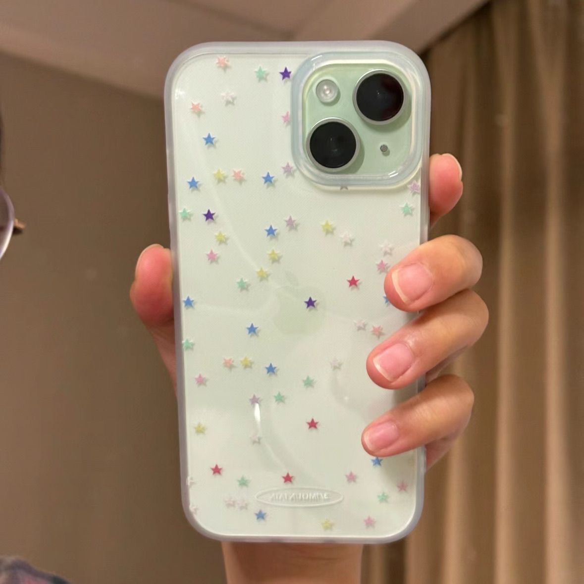 Colorful Stars for Apple 13Pro Max Large Hole 13 14 15 Mobile Phone Case 14Pro 15Pro Soft Case 11
