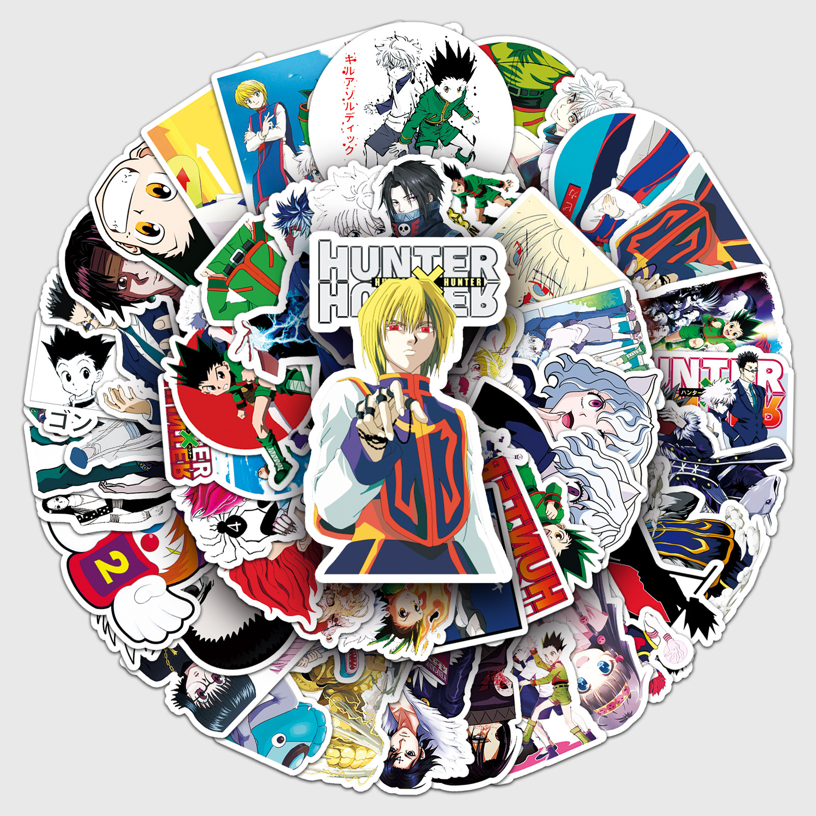 50 full-time hunter graffiti personality crazy cartoon day diffuse DIY skateboard stickers PVC luggage stickers wholesale