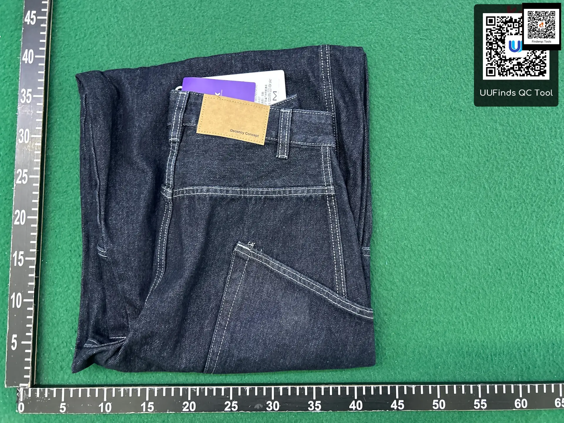 American retro Silhouette Scimitar Denim Men and Women Trendy Versatile Straight High-End Wide Leg Loose Casual pants