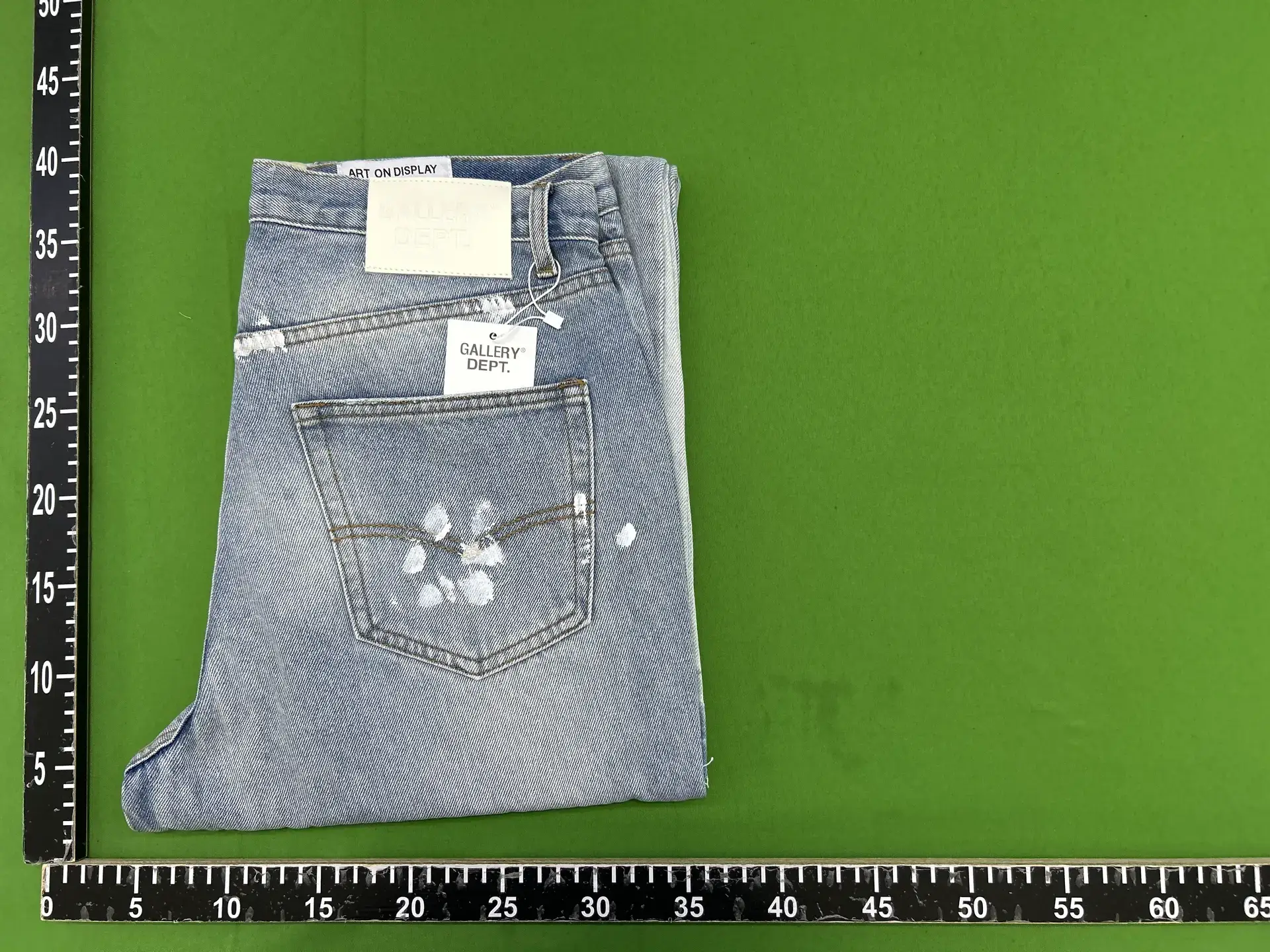 GALLERY DEPT. Hand-painted Splash Ink Denim Pants