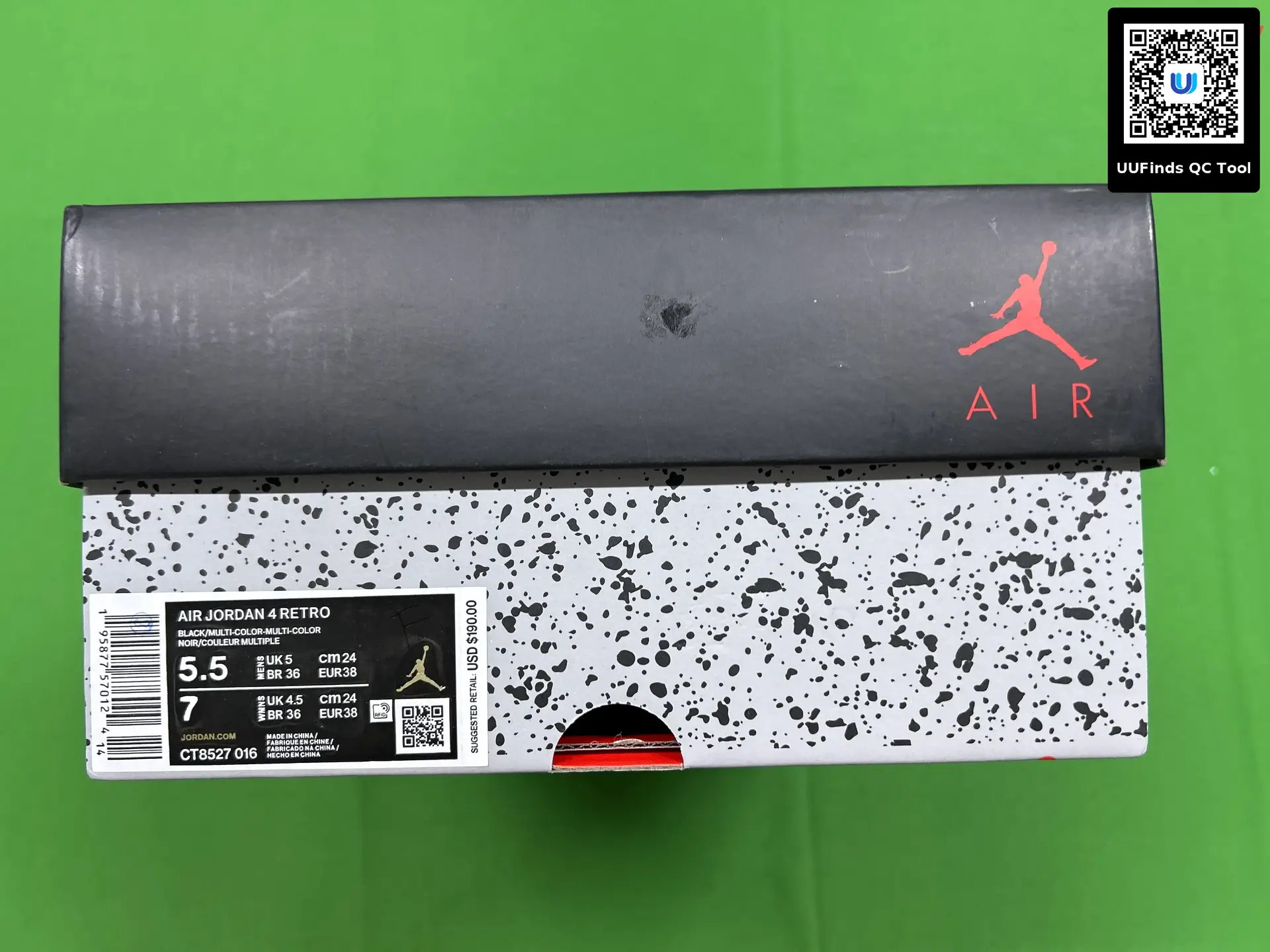 Air Jordan 4 Retro Black Multi-Color Multi-Color