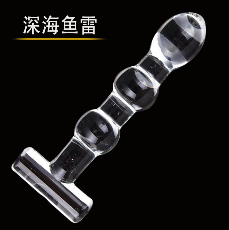 Climax after masturbation deep sea torpedo crystal glass penis after the anal plug adult sex toys a generation of hair