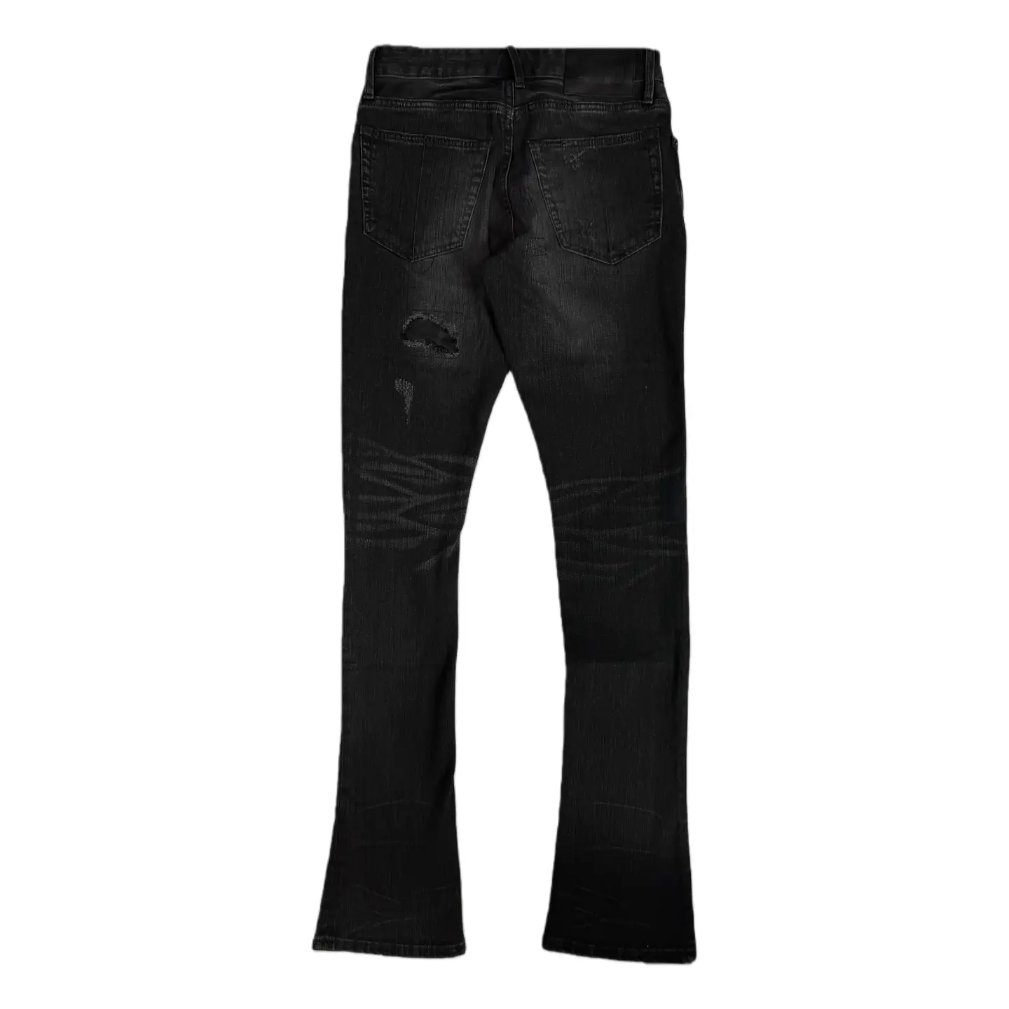 Torn Paradise Tear Lgb Inverted Cross Patchwork Black Slim Low-Waist Skinny Jeans