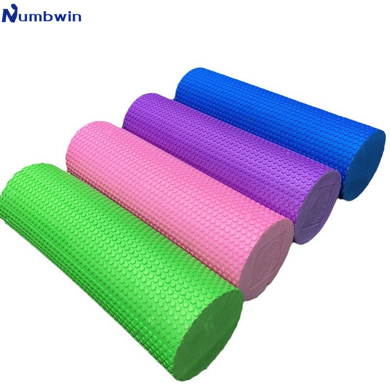 Numbwineva Floating Point Yoga Column Relaxation Yoga Massage Stick Foam Shaft Swimming Stick Balance Training Stick 45cm