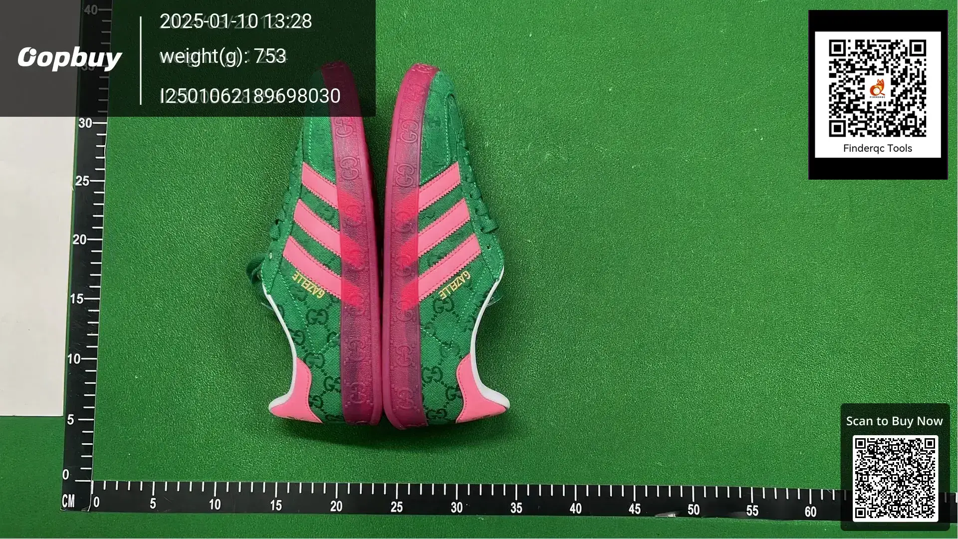 Gucci x Adidas Gazelle Green Pink