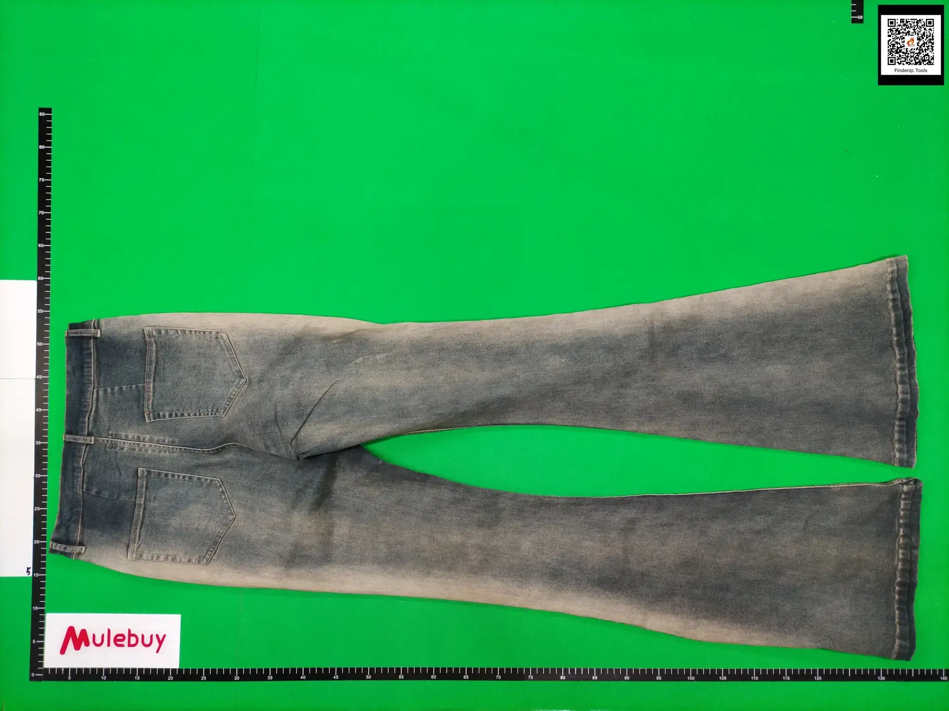 Distinguishing Original Ro-Style Washed Gradient Slim-Fit Flared Stretch Stacked Extra-Long Jeans from the Market