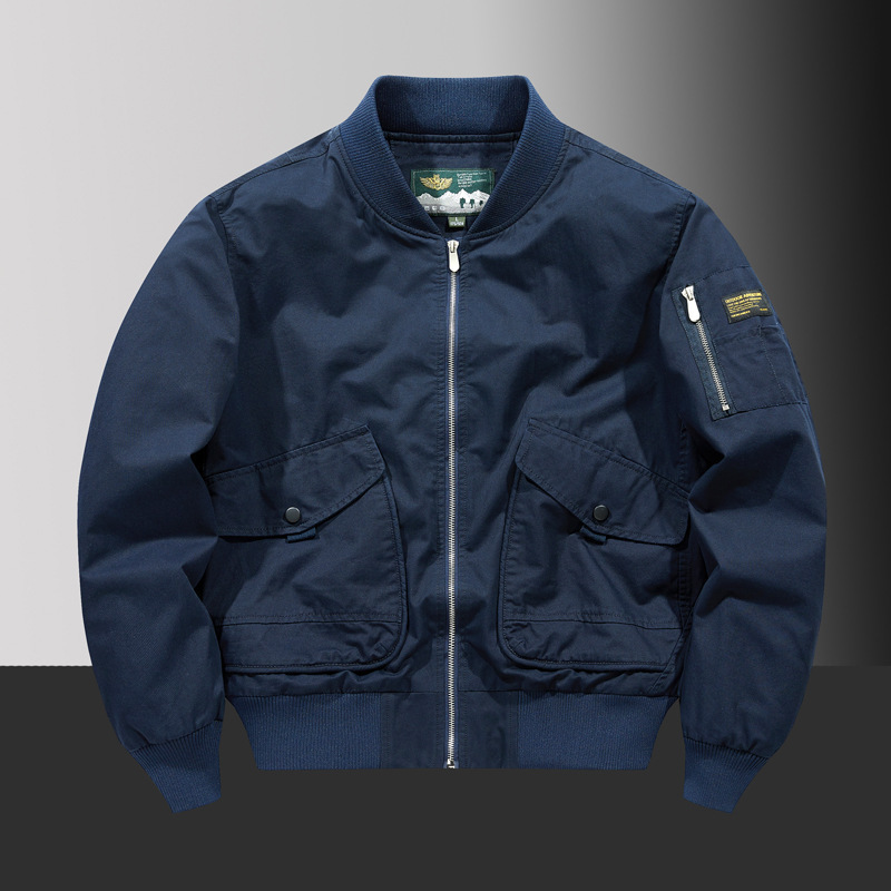 Crock Flying Suit Jacket Men's Spring and Autumn New American Style Retro Baseball Suit Casual Loose Jacket Jacket for Men