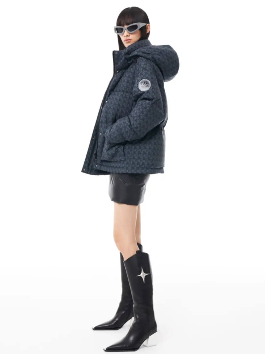 Bosidengannakiki Joint Designer thickened Removable Cap Retro Presbyopic Down jacket Couple Style