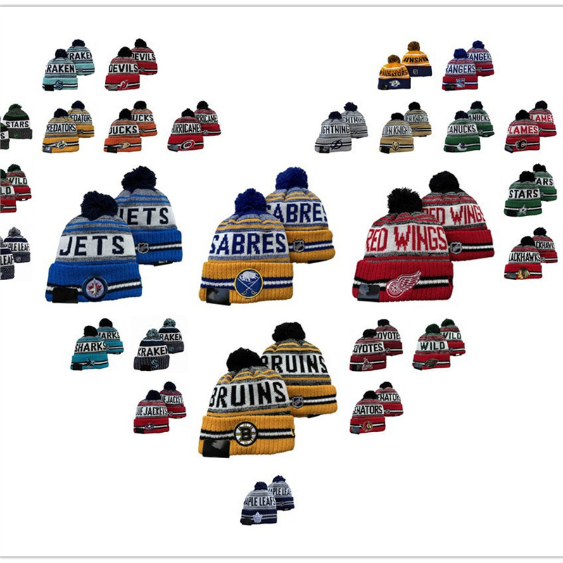 Cross-Border Ncaa Fleece-Lined Flat-Brimmed Hat American Professional Football League Team Hat Woolen Hat Baseball