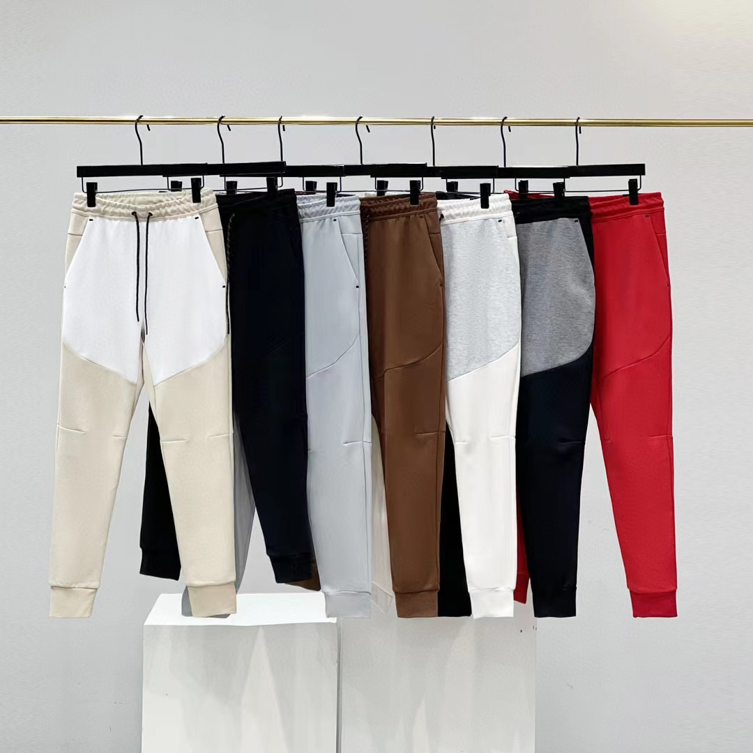 2024 Spring and Autumn Casual Sports Multicolor Drawstring Men's Back Zipper Sweat Pants 496