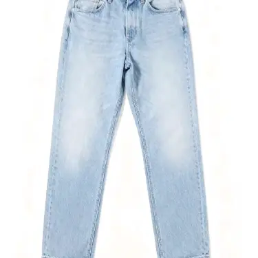 Full-Color Paint Dots, White Patch on the Back Waist, Two Small Stringed Strings Hanging Down, Blue Jeans 55020841