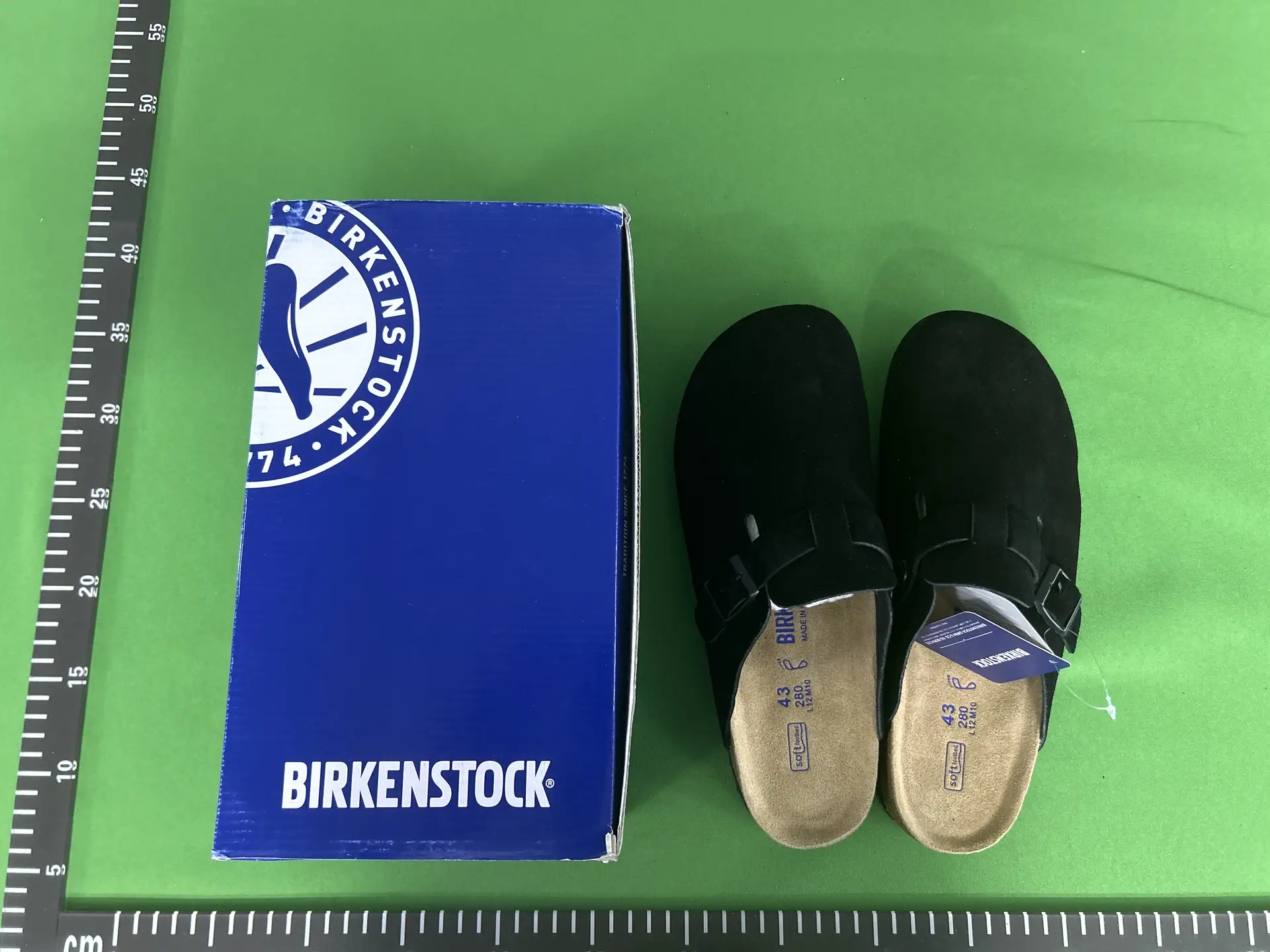 Birkenstock Boston Black Suede