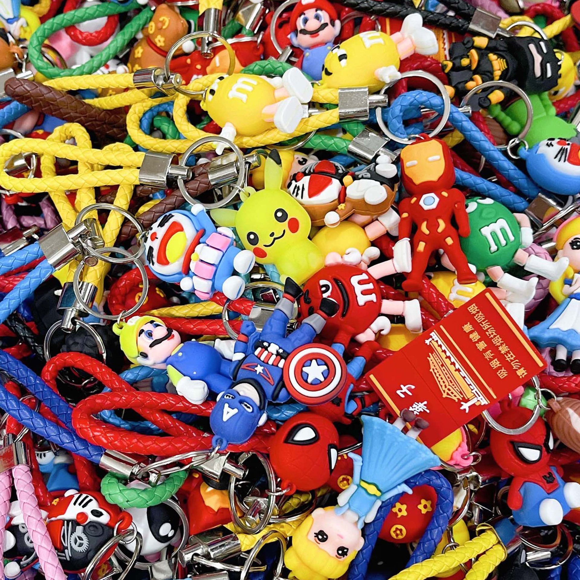 New Trendy Toy Figures: Doraemon, Kt Bear Keychains, Cute Astronaut Night Market Promotional Gifts, High-Volume Sales