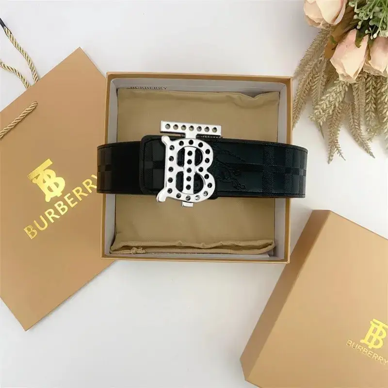 Burberry TB Monogram Belt Black