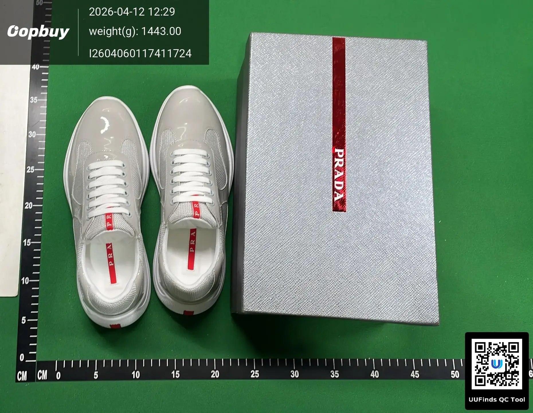Prada sneakers light grey