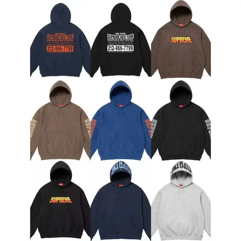 潮牌Supreme box logo hooded sweatshirt街头套头连帽卫衣