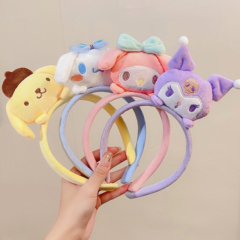 Korean version of cartoon hairband three-dimensional doll hair pressure headband sweet makeup wash face head buckle net red hair accessories hairpin wholesale